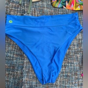 High waisted cheeky bathing suit bottoms